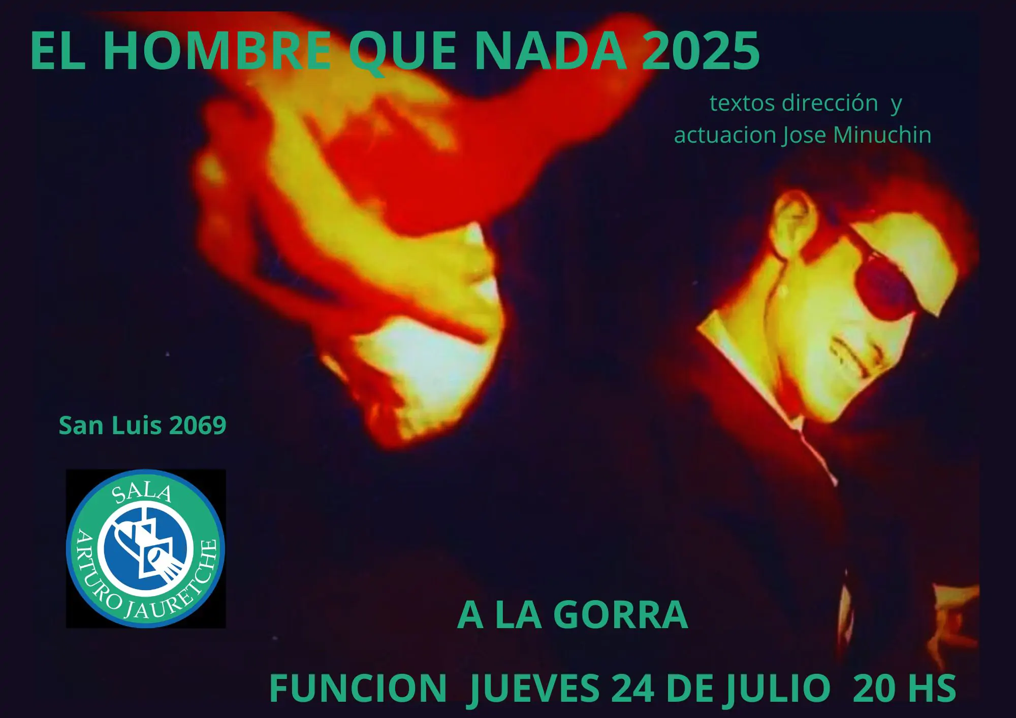 El hombre que nada, obra de teatro