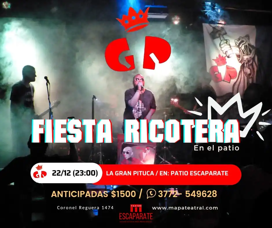 Fiesta ricotera, obra de teatro