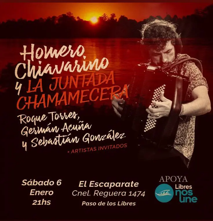 Homero Chiavarino y la juntada Chamamecera, obra de teatro