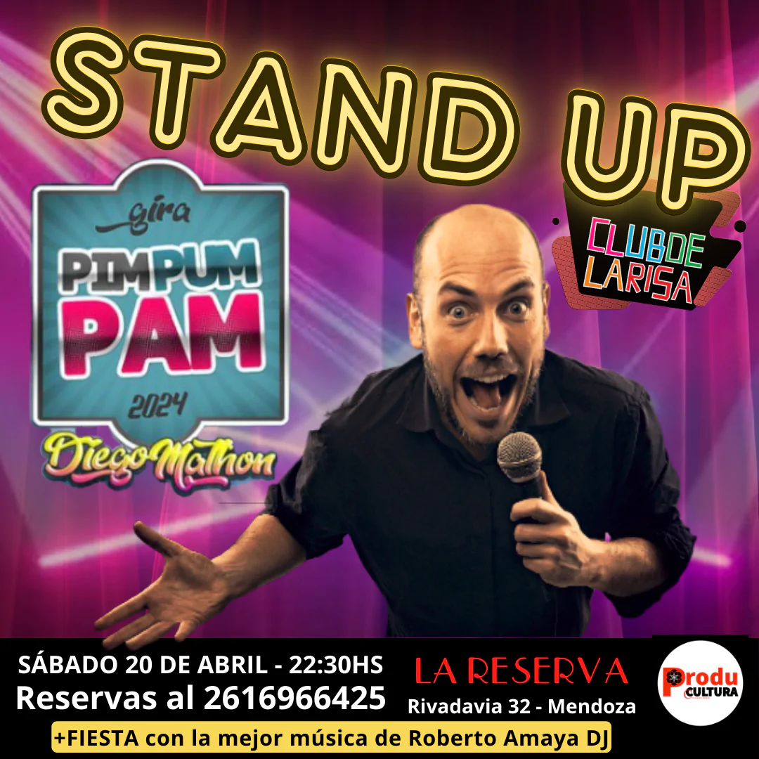 STAND UP - DIEGO MATHON EN LA RESERVA, obra de teatro