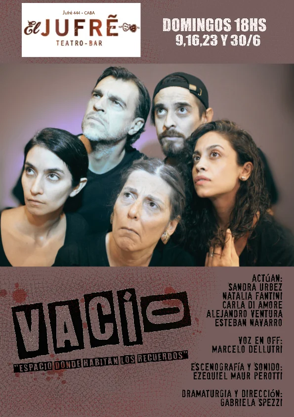 VACÍO. Espacio donde habitan los recuerdos, obra de teatro