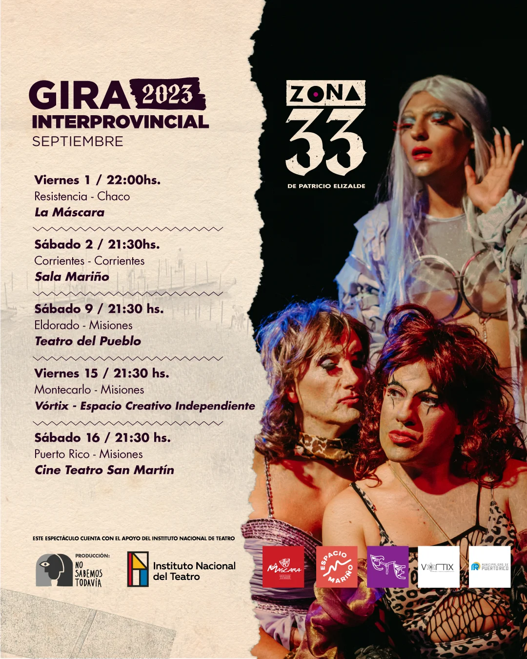 Zona 33, obra de teatro